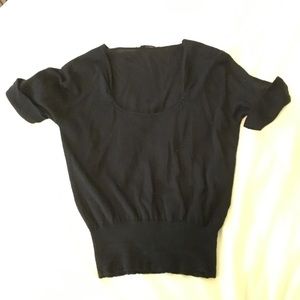 Black Prada short sleeved sweater